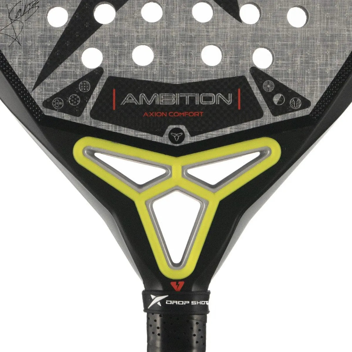 Raquette padel Drop Shot Jon Sanz Axion Comfort 2025 — vue de dessus