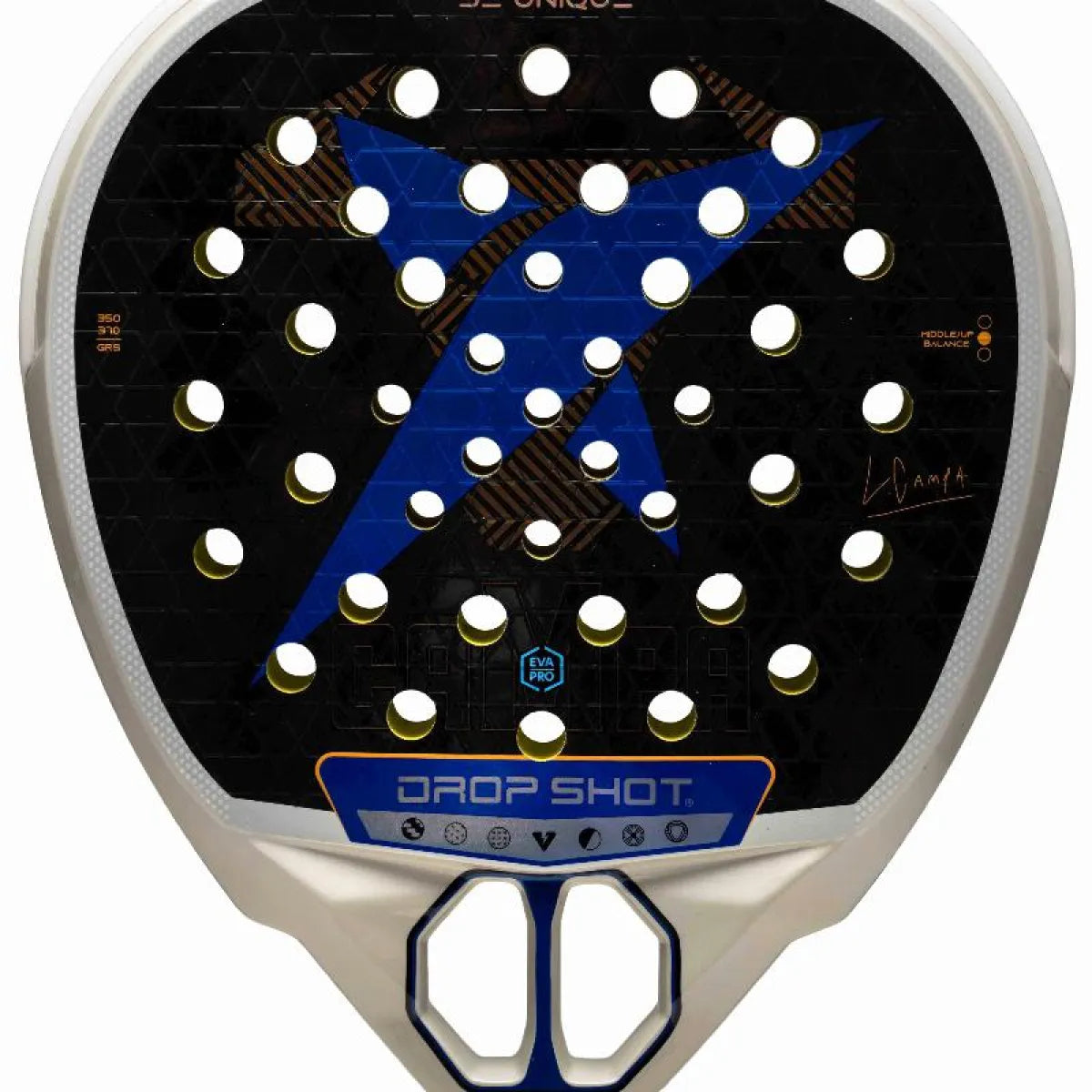 Raquette padel Drop Shot Lucas Campagnolo Explorer Pro Attack 2.0 2026 — vue détail 1