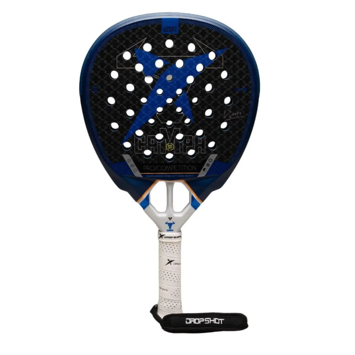 Raquette padel Drop Shot Lucas Campagnolo Explorer Pro Attack Soft 2026 — vue de face