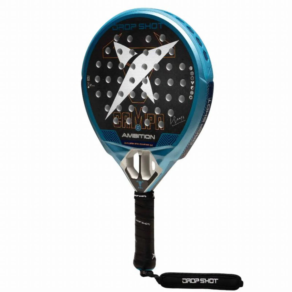 Raquette padel Drop Shot Lucas Campagnolo Explorer Pro Confort 2.0 2026 — vue de profil