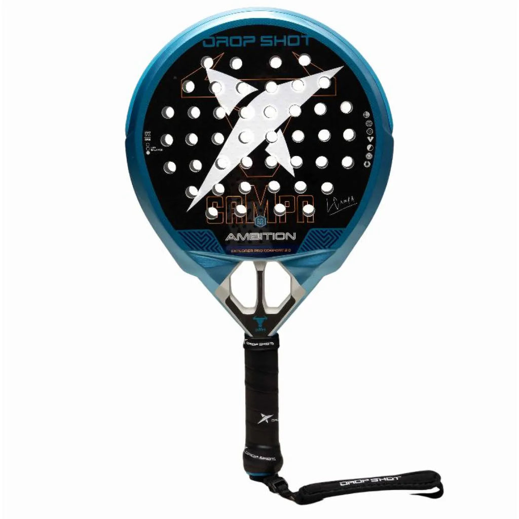 Raquette padel Drop Shot Lucas Campagnolo Explorer Pro Confort 2.0 2026 — vue de face