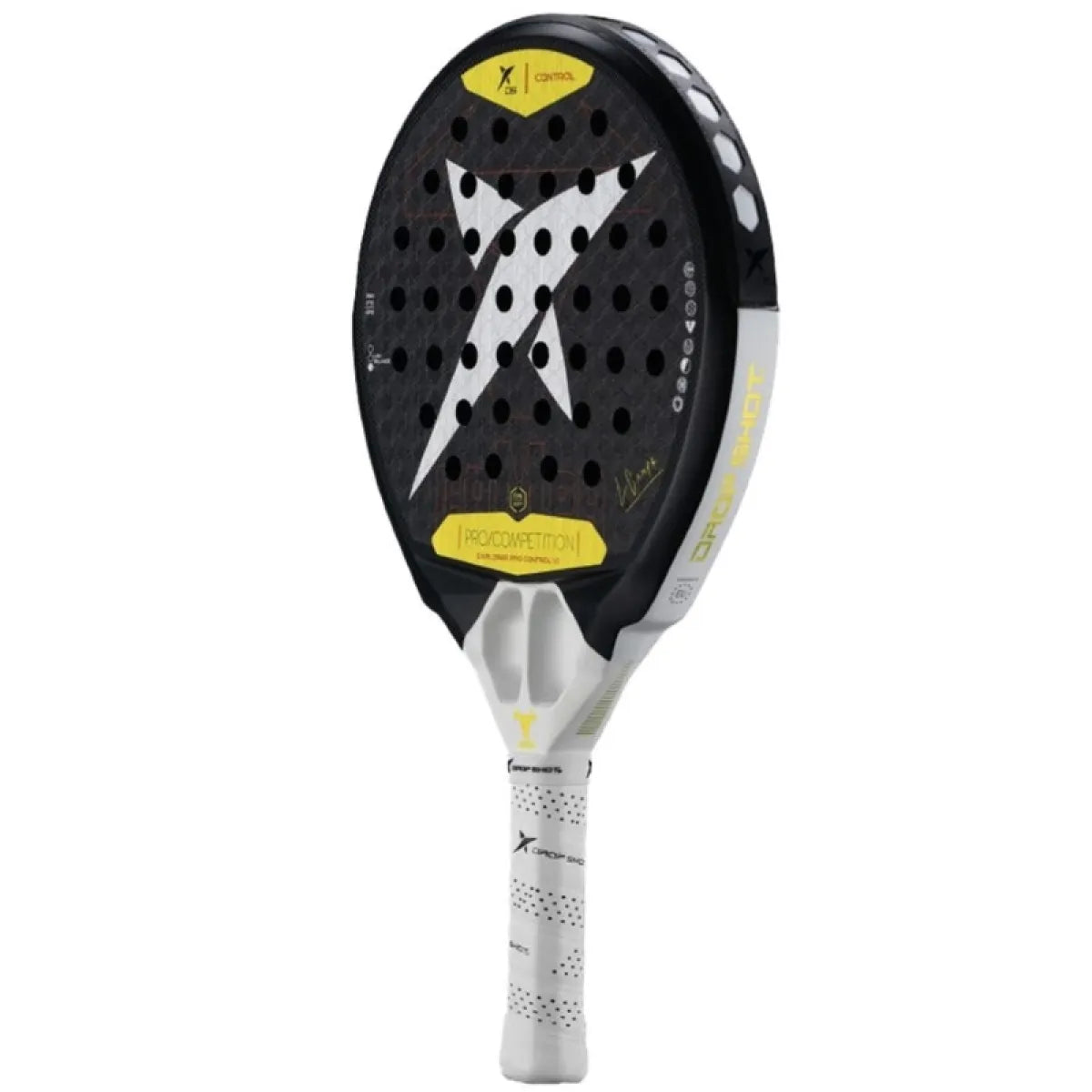 Raquette padel Drop Shot Lucas Campagnolo Explorer Pro Control 1.0 2025 — vue de profil