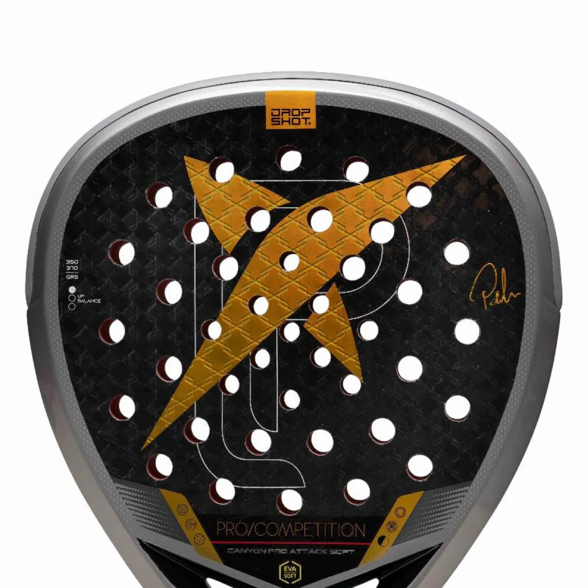 Raquette padel Drop Shot Pablo Lima Canyon Pro Attack Soft 2026 — vue détail 2