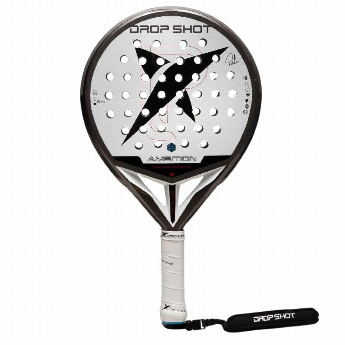 Raquette padel Drop Shot Pablo Lima Canyon Pro Comfort 2.0 2026 — vue de face