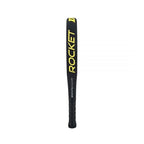 Raquette padel Dunlop Rocket jaune — vue de profil