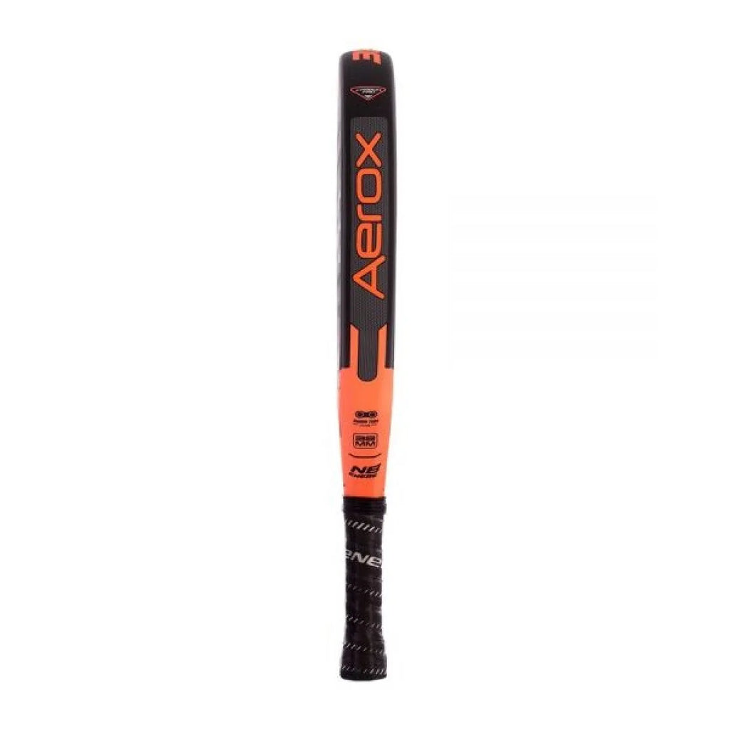 Raquette padel Enebe Aerox Pro Carbon rouge — vue de profil