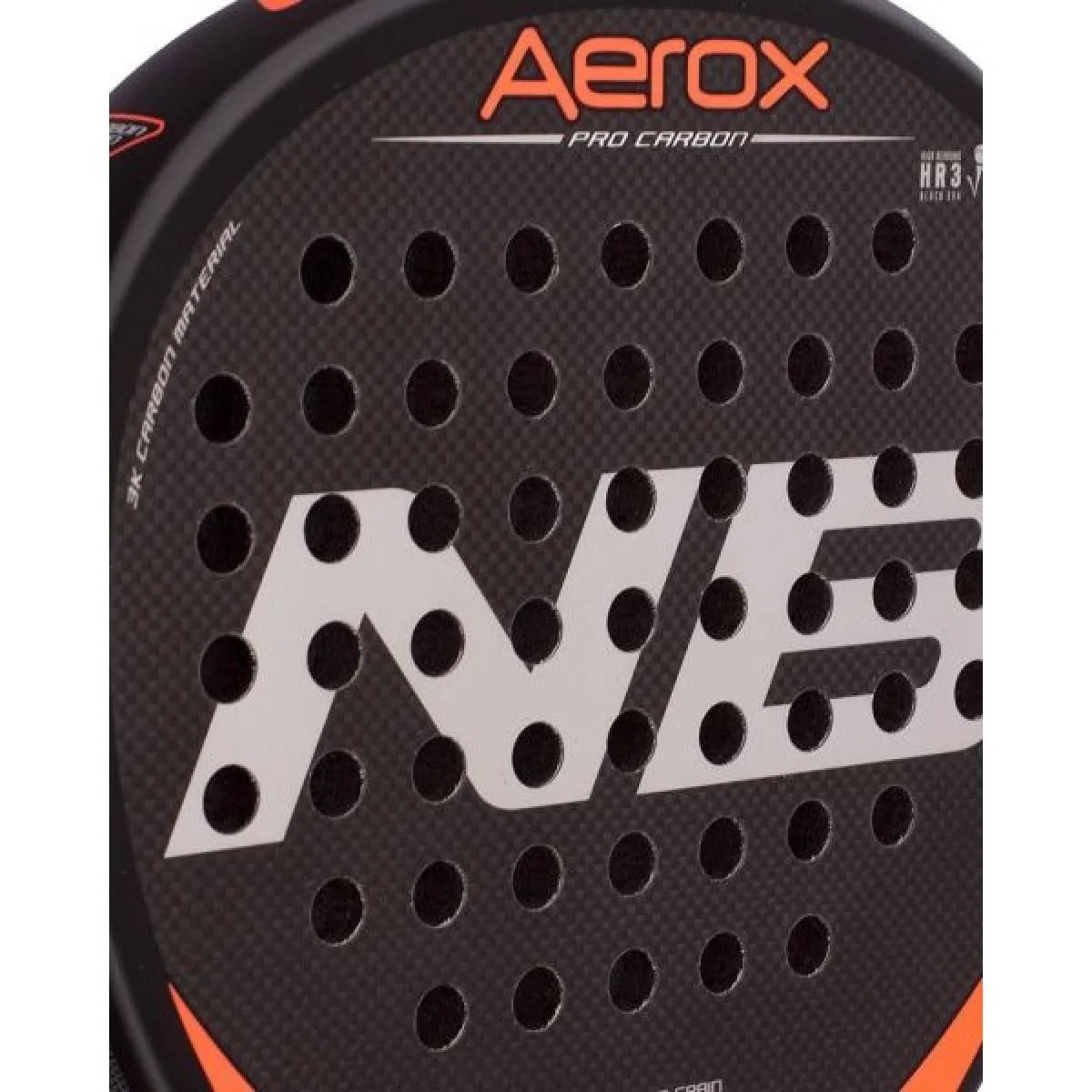 Raquette padel Enebe Aerox Pro Carbon rouge — vue détail 2