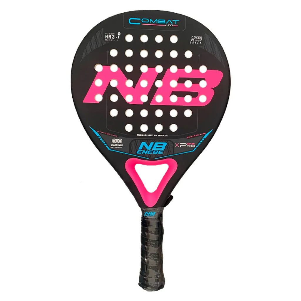 Raquette padel Enebe Combat rose — vue de face