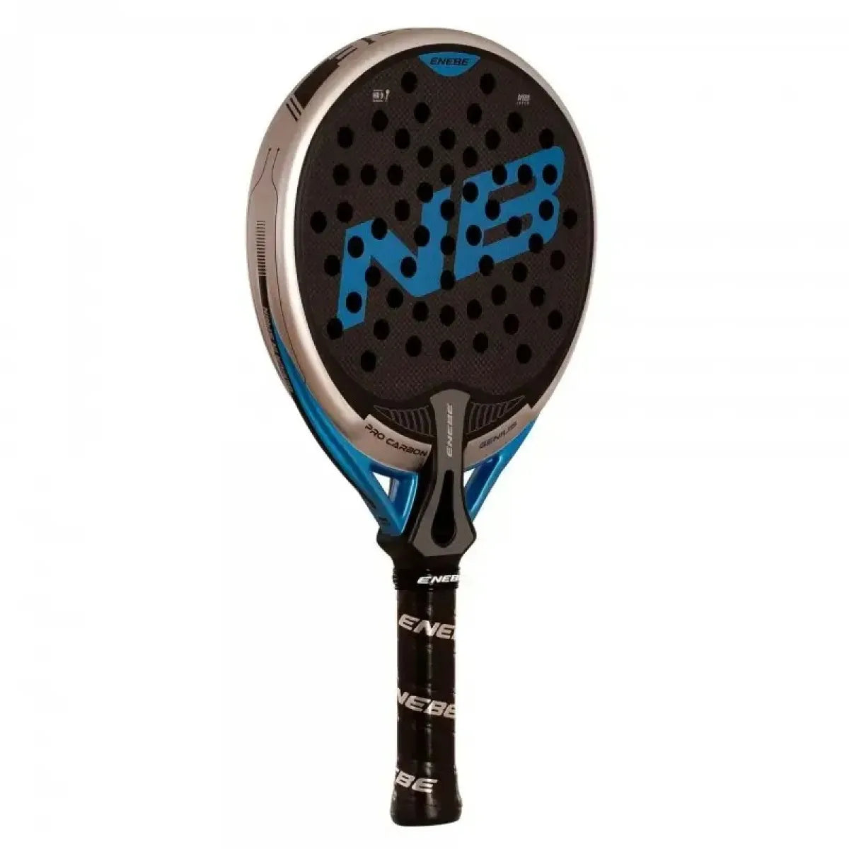Raquette padel Enebe Genius bleu 2026 — vue de profil