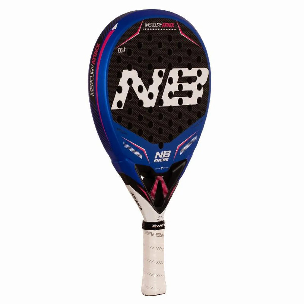 Raquette padel Enebe Mercury Attack bleu 2027 — vue de profil