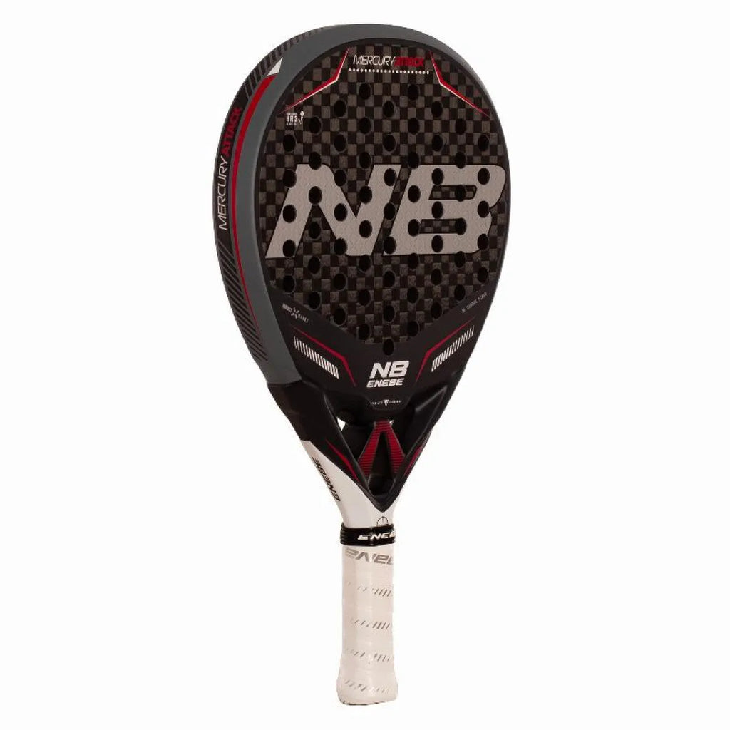 Raquette padel Enebe Mercury Attack gris 2027 — vue de profil