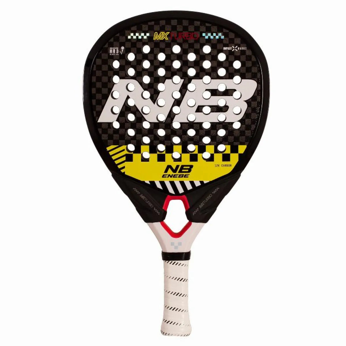 Raquette padel Enebe MX Turbo jaune 2027 — vue de face