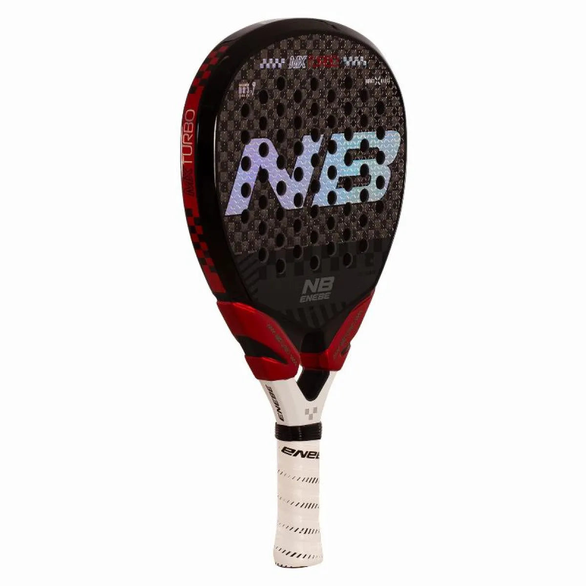 Raquette padel Enebe MX Turbo rouge 2027 — vue de profil