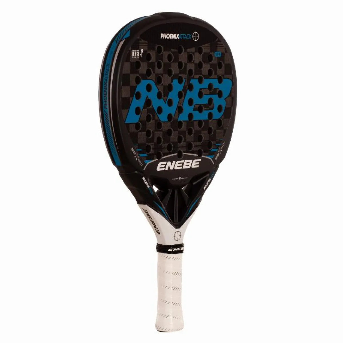 Raquette padel Enebe Phoenix Attack bleu 2027 — vue de profil