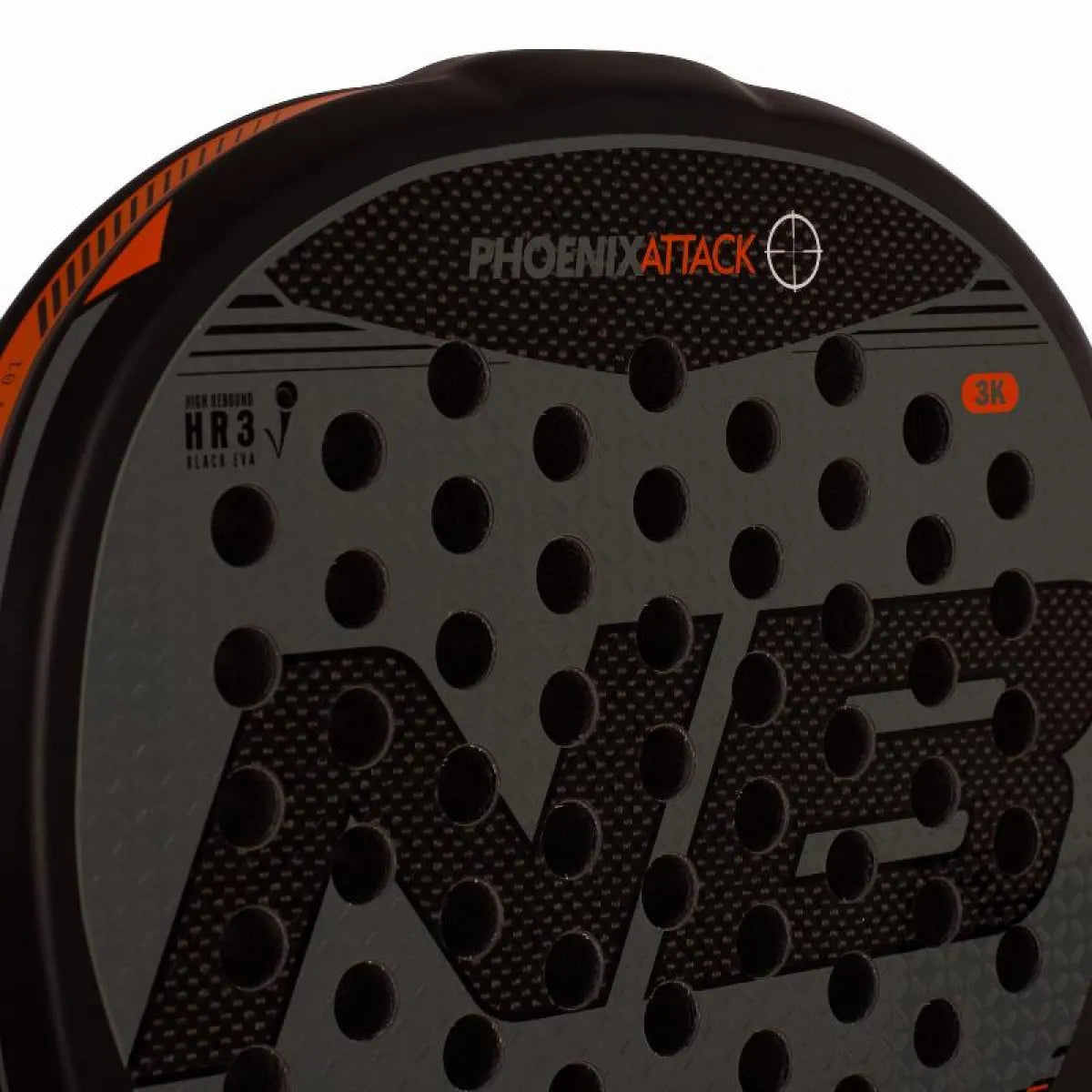 Raquette padel Enebe Phoenix Attack gris 2027 — vue en perspective