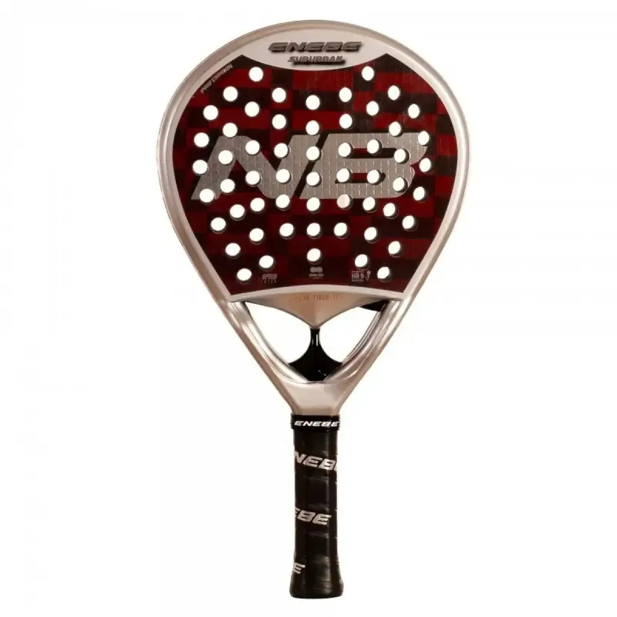 Raquette padel Enebe Suburban 12K rouge 2026 — vue de face