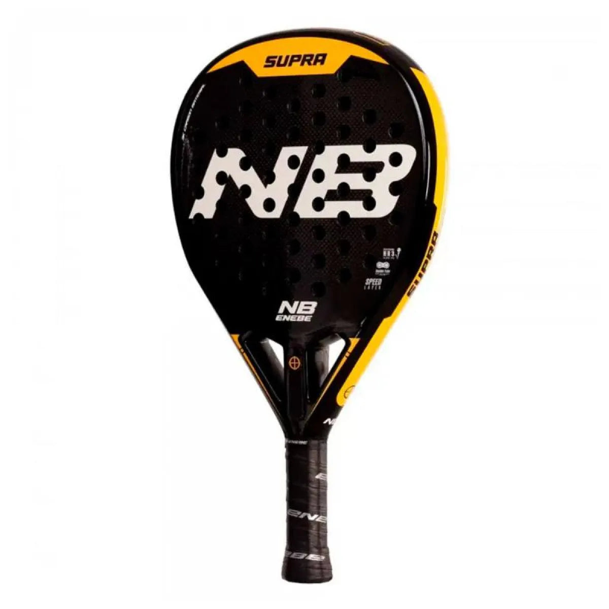 Raquette padel Enebe Supra 3k noir 2025 — vue de profil