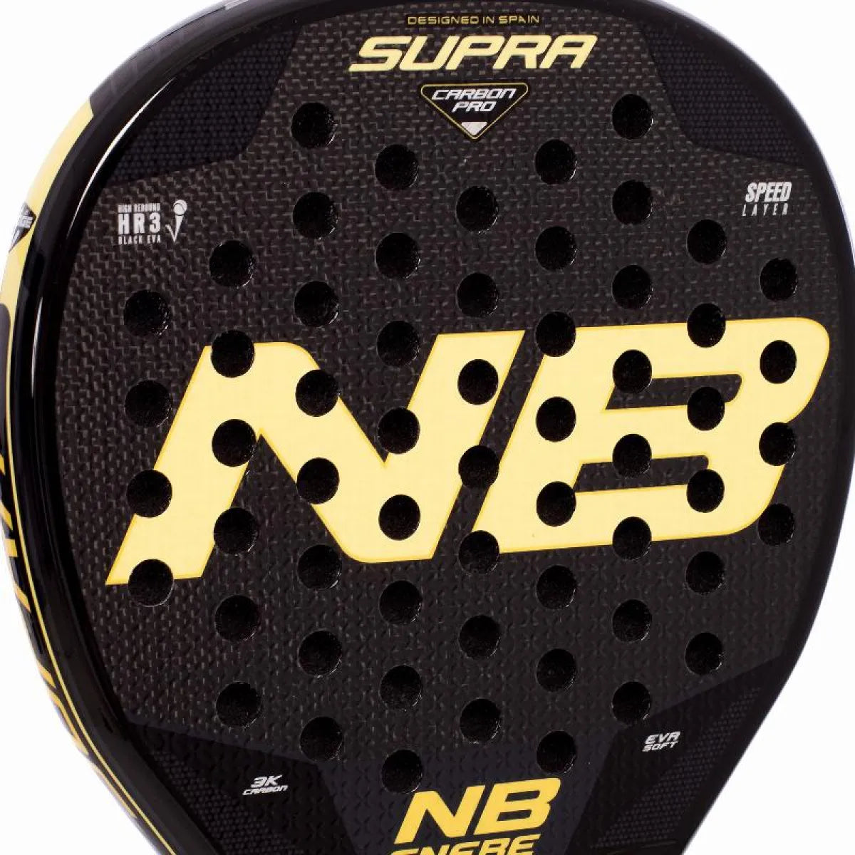 Raquette padel Enebe Supra jaune — vue détail 2
