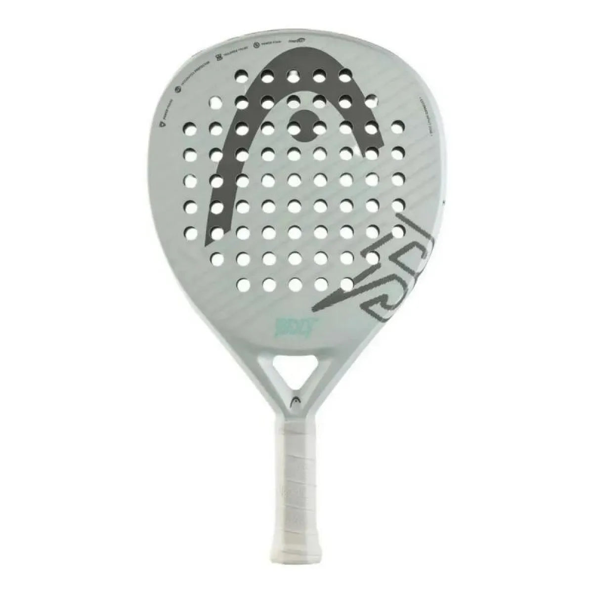 Raquette padel Head Bolt blanc gris 2026 — vue de face