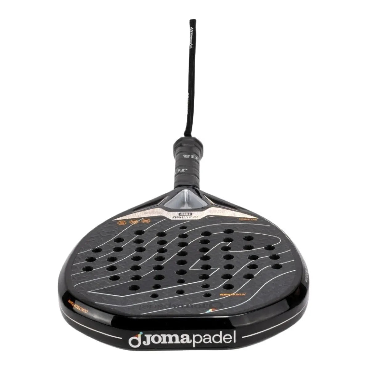 Raquette padel Joma Blast Pro HRD noir gris — vue en perspective
