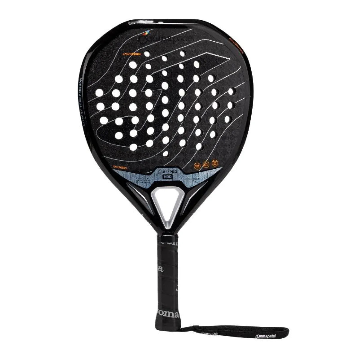 Raquette padel Joma Blast Pro HRD noir gris — vue de face