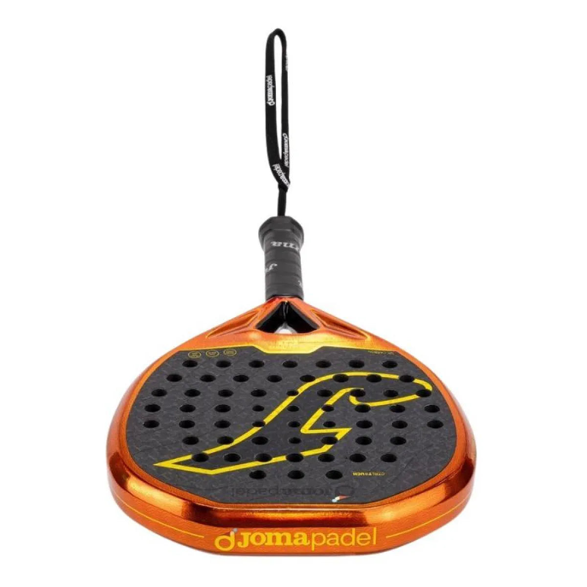 Raquette padel Joma Blast Pro Soft orange noir — vue de profil 2