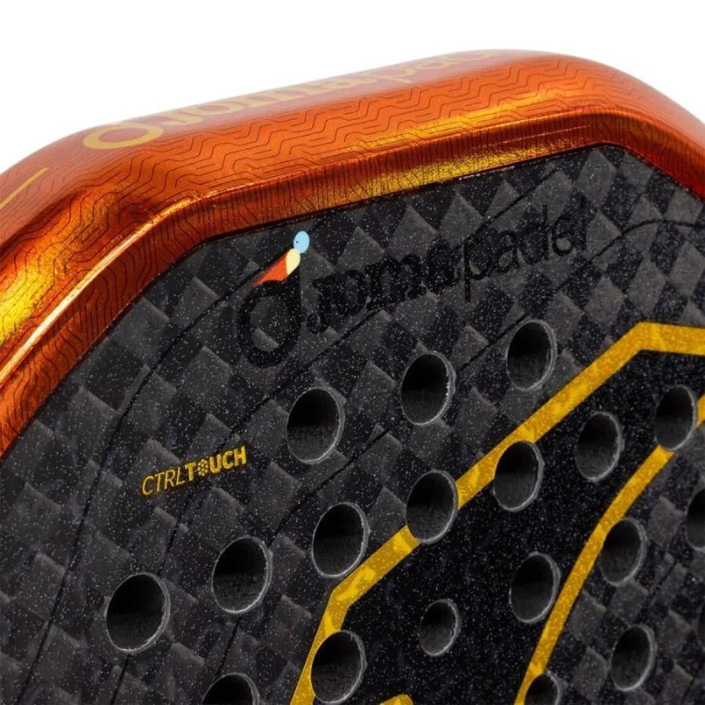 Raquette padel Joma Blast Pro Soft orange noir — vue de dos