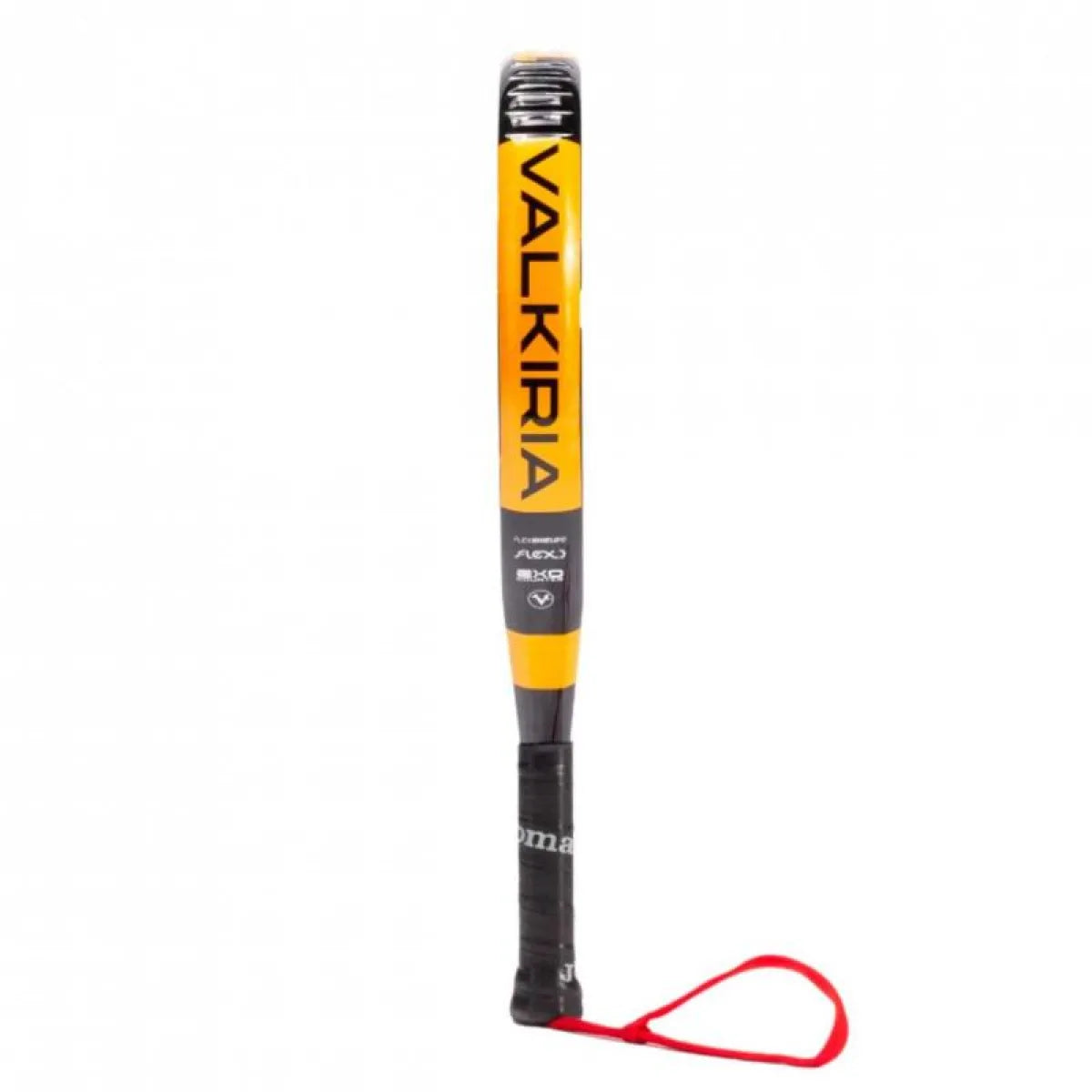 Raquette padel Joma Carolina Navarro Valkiria Pro 2.0 noir orange — vue de profil 2