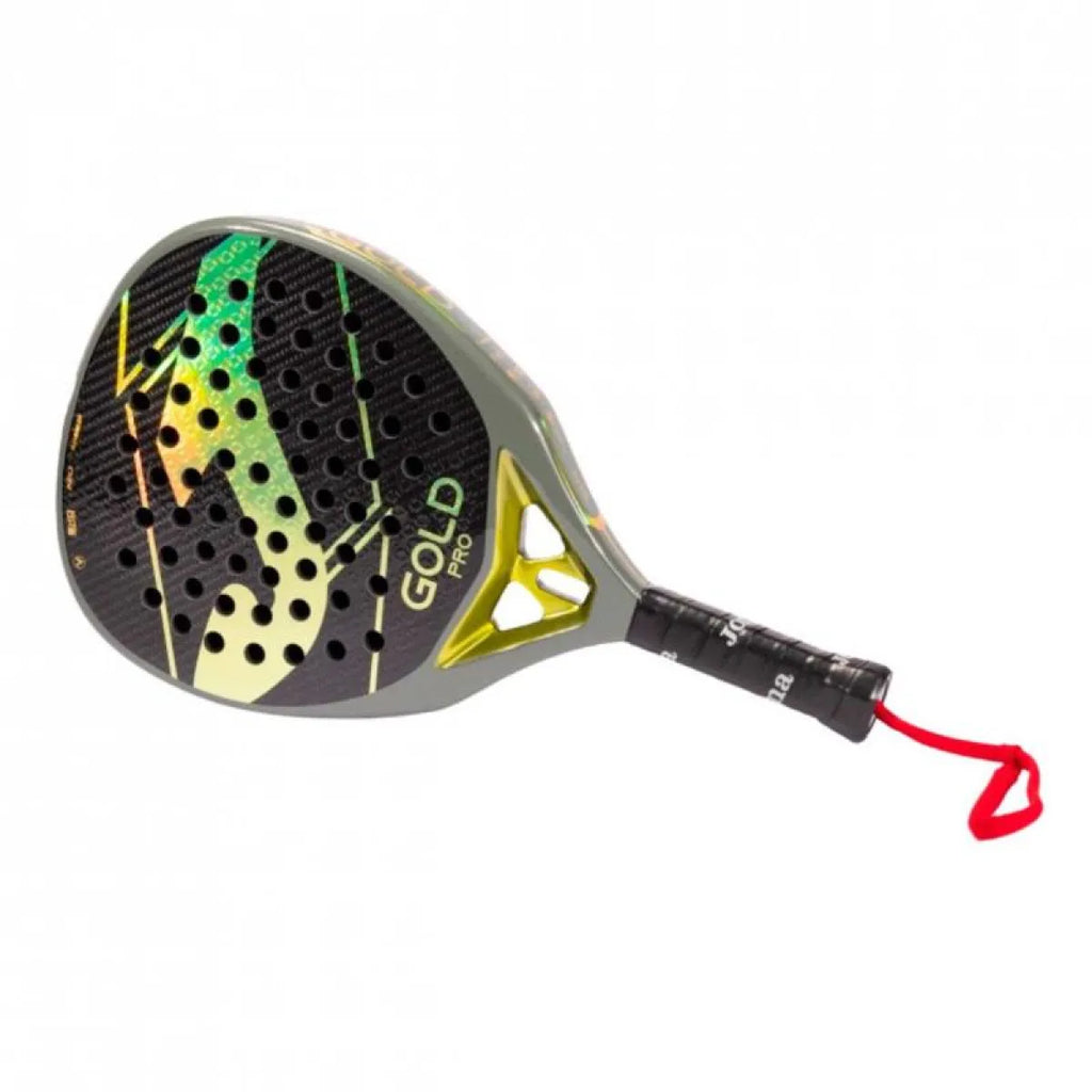 Raquette padel Joma Gold Pro vert jaune Jugadores — vue de profil