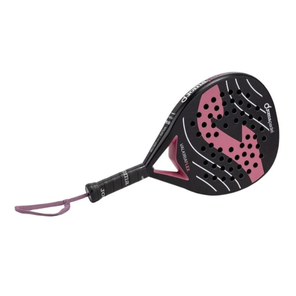 Raquette padel Joma Valkiria Flex noir rose — vue de profil 2