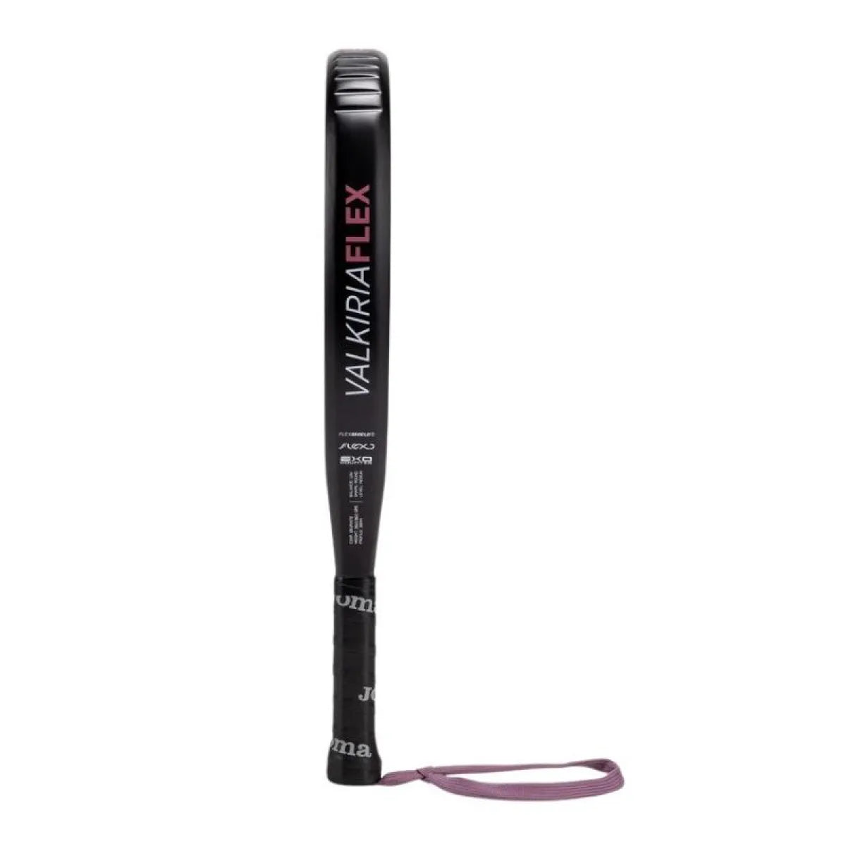 Raquette padel Joma Valkiria Flex noir rose — vue détail 2