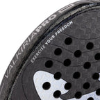 Raquette padel Joma Valkiria Pro HRD noir gris — vue en perspective