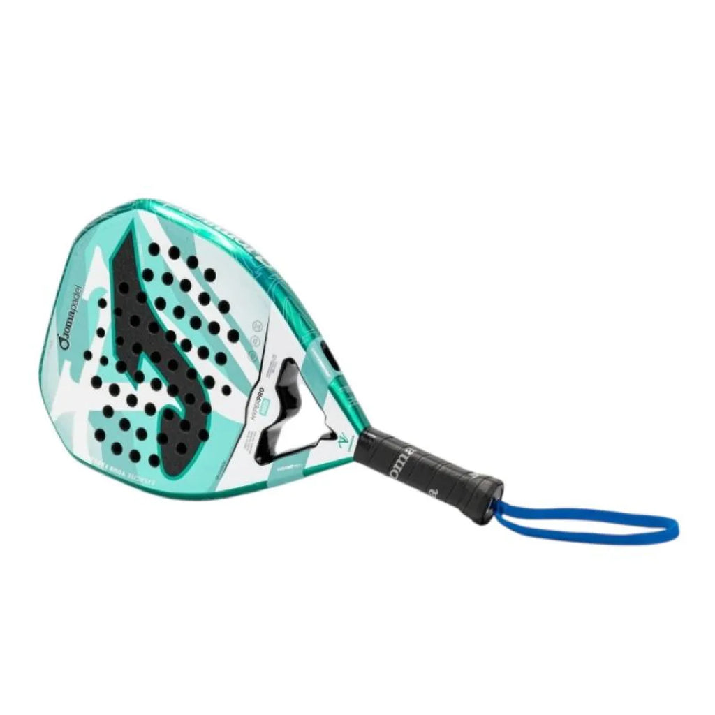 Raquette padel Joma Vero Virseda Hyper Pro HRD vert blanc — vue de profil 2
