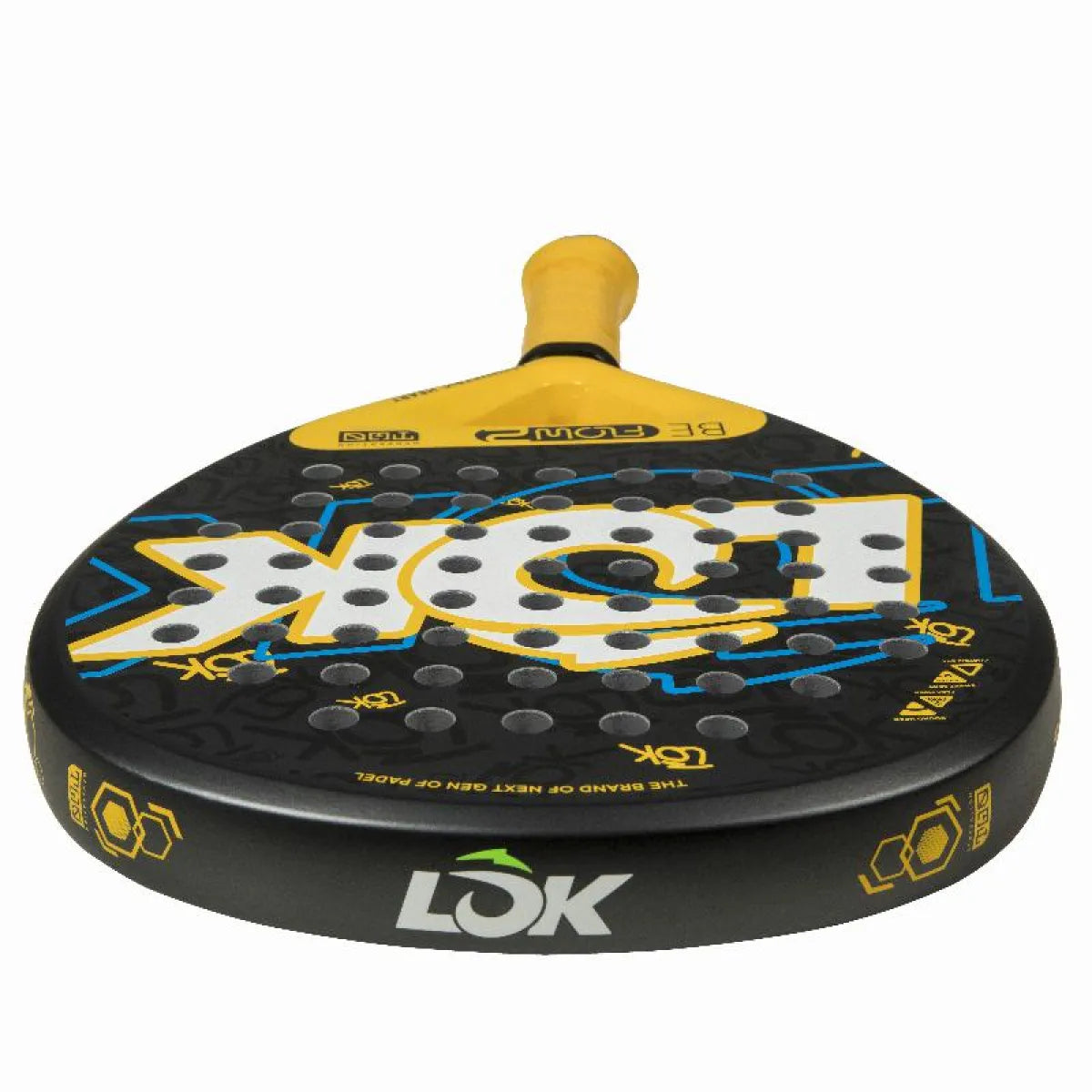 Raquette padel Lok Be Flow jaune 2 — vue détail 2