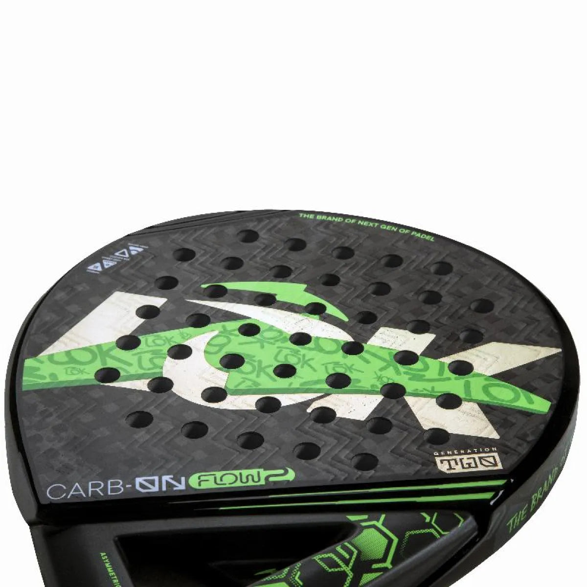 Raquette padel Lok Carb-On Flow 2 — vue en perspective