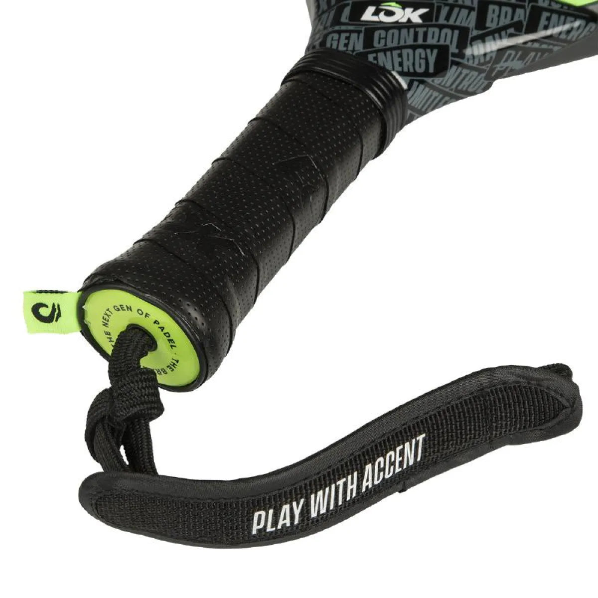 Raquette padel Lok Carb-On Flow 2 — vue de dessus