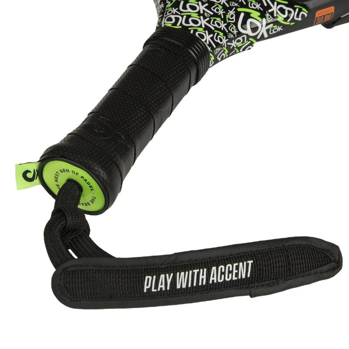 Raquette padel Lok Carb-On Hype 2 — vue de dos