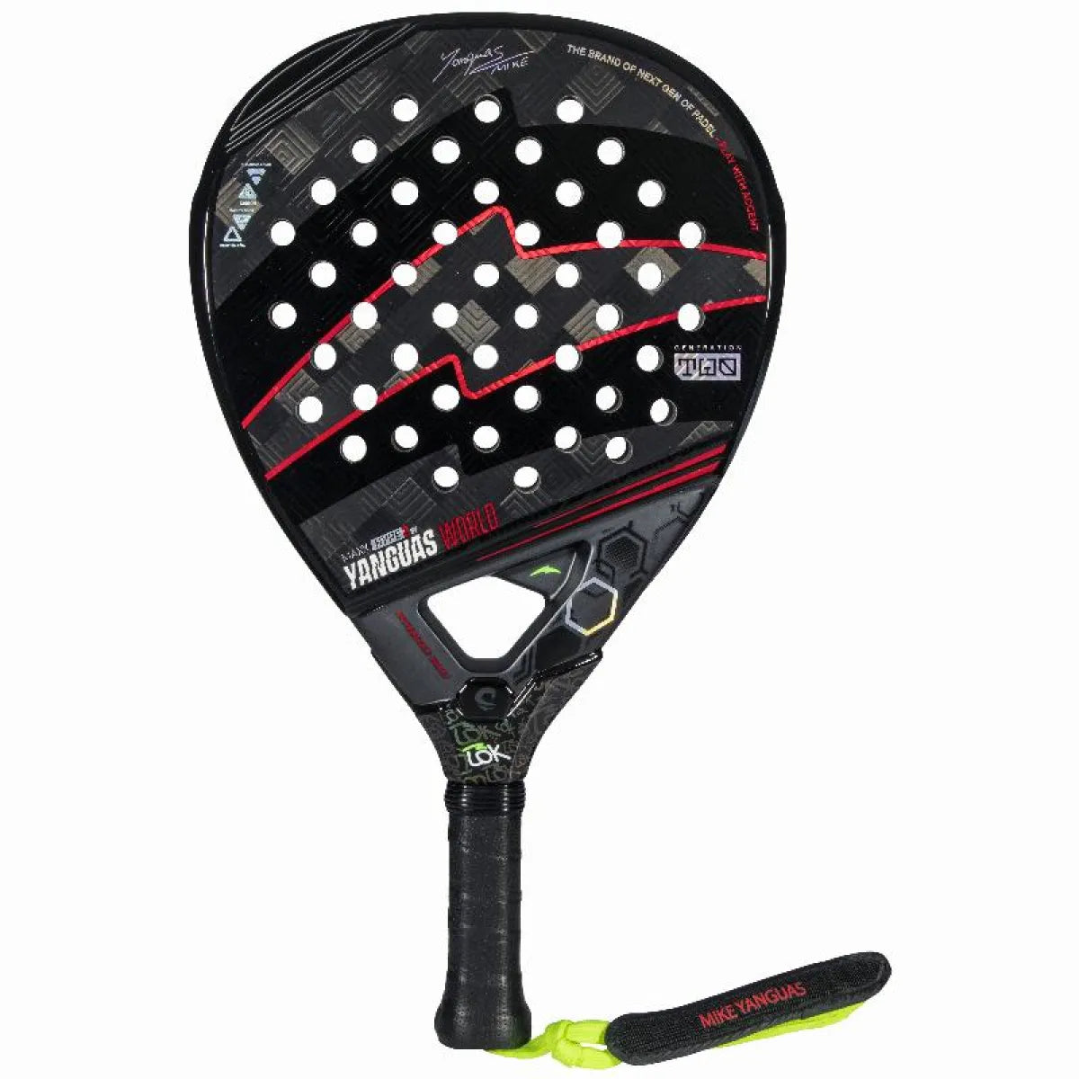 Raquette padel Lok Yanguas World Maxx Hype 2 — vue de profil