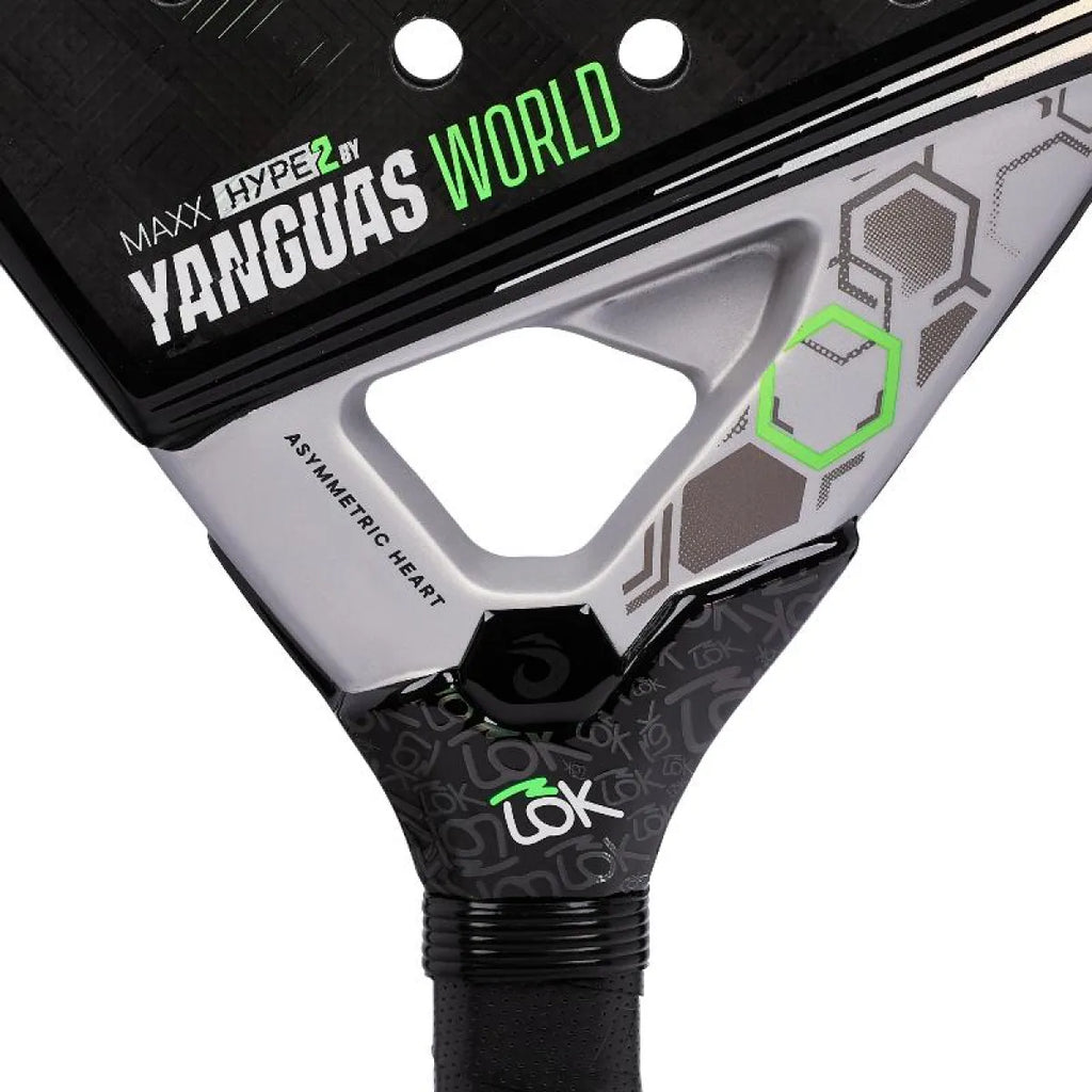 Raquette padel Lok Yanguas World Maxx Hype LTD — vue de profil