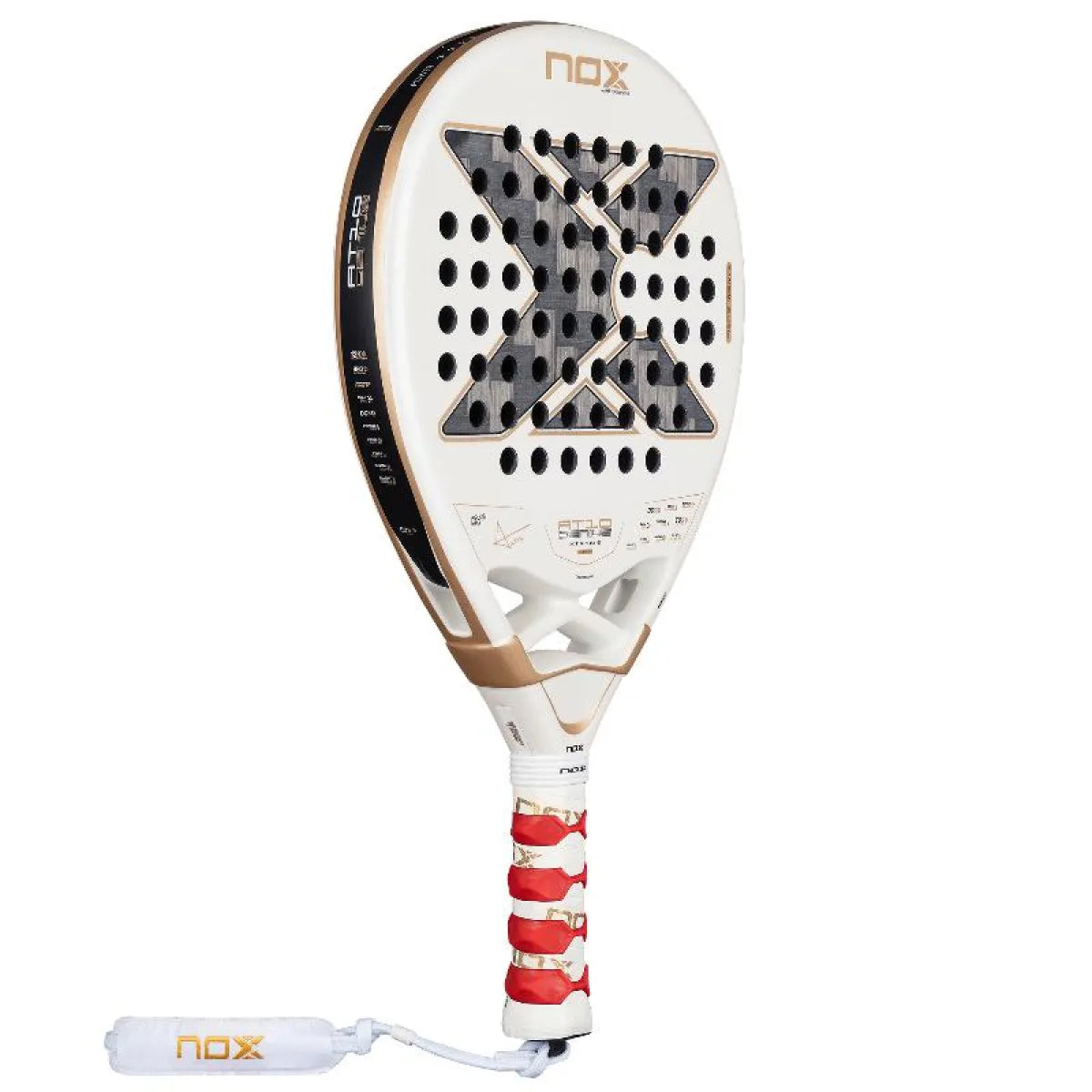 Raquette padel Nox Agustin Tapia AT10 Genius 12k Alum Xtreme 2026 — vue de profil
