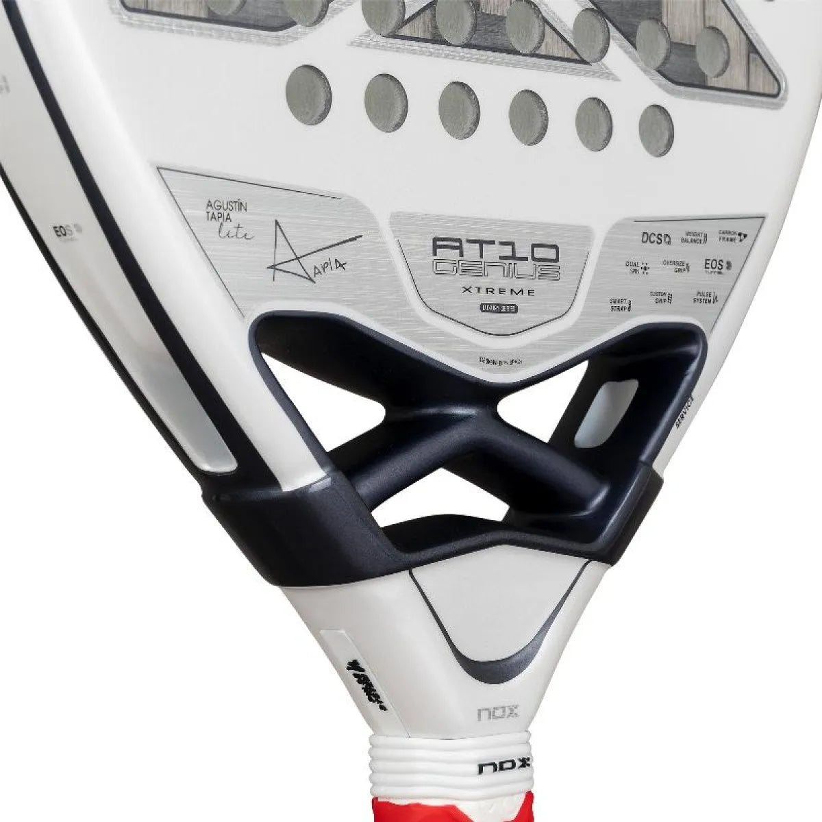 Raquette padel Nox Agustin Tapia AT10 Genius 12k Alum Xtreme Lite 2026 — vue de dos