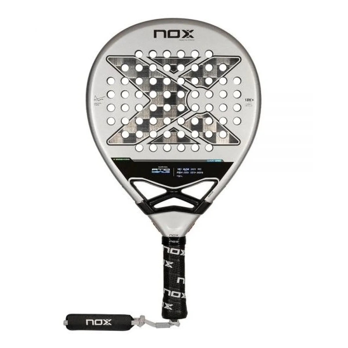 Raquette padel Nox Agustin Tapia AT10 Genius 18K 2024 — vue de face