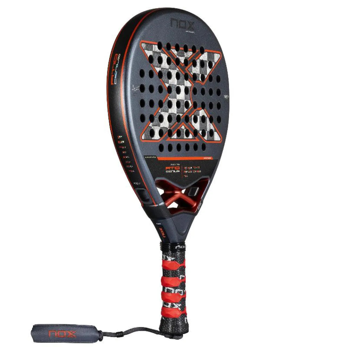 Raquette padel Nox Agustin Tapia AT10 Genius 18K Alum 2025 — vue de profil