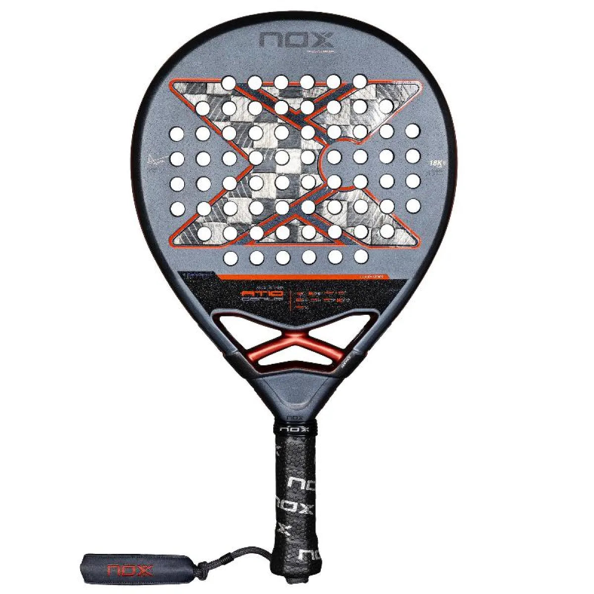 Raquette padel Nox Agustin Tapia AT10 Genius 18K Alum 2025 — vue de face