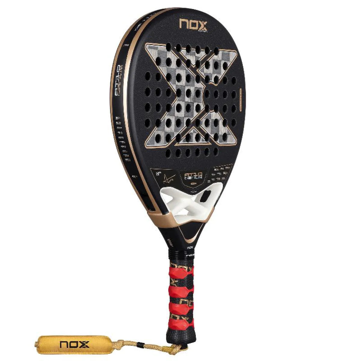 Raquette padel Nox Agustin Tapia AT10 Genius 18K Alum 2026 — vue de profil