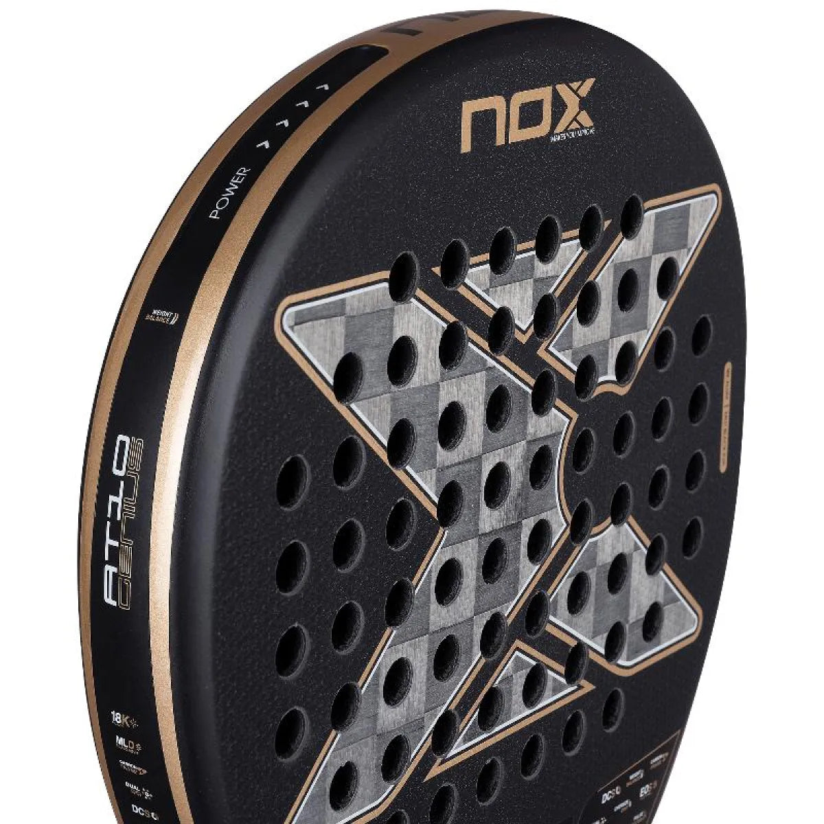 Raquette padel Nox Agustin Tapia AT10 Genius 18K Alum 2026 — vue détail 1