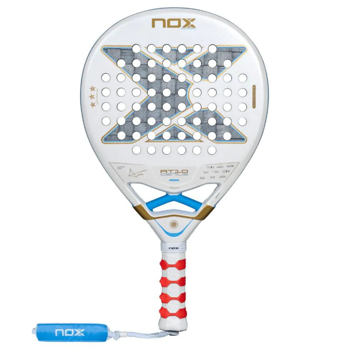 Raquette padel Nox Agustin Tapia AT10 Genius 18K Alum Buenos Aires 2026 — vue de face
