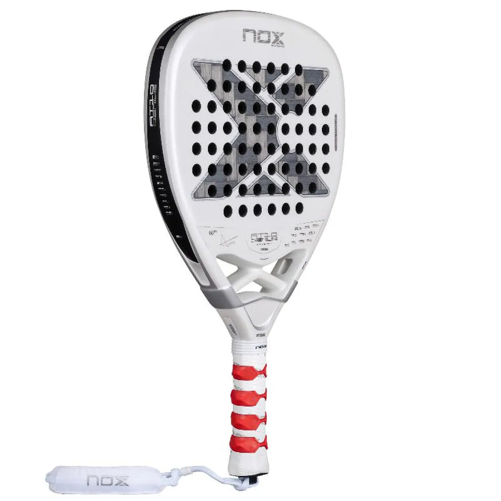 Raquette padel Nox Agustin Tapia AT10 Genius Attack 12K Alum Xtreme 2026 — vue de profil