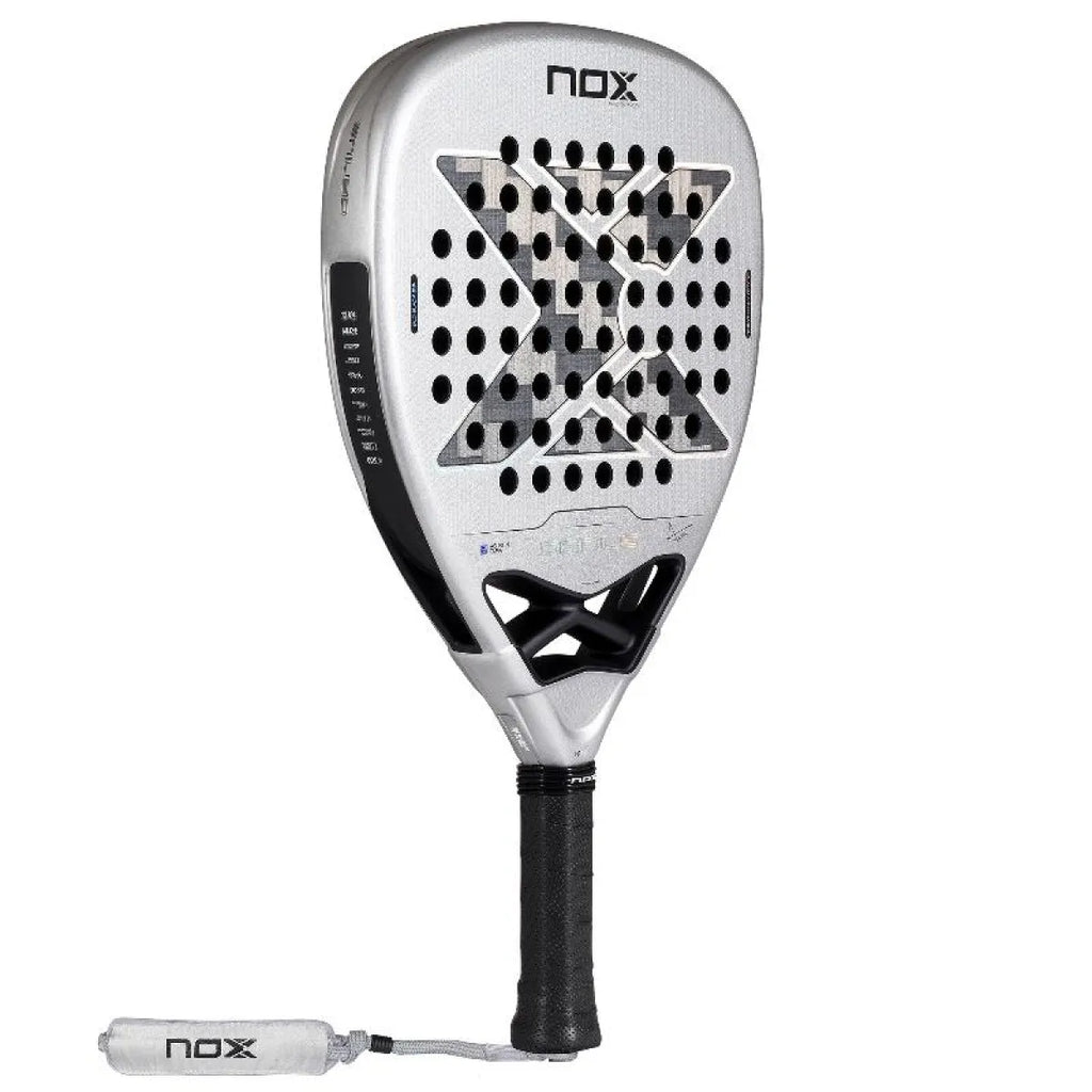 Raquette padel Nox Agustin Tapia AT10 Genius Attack 12K Alum Xtreme 2027 — vue de profil