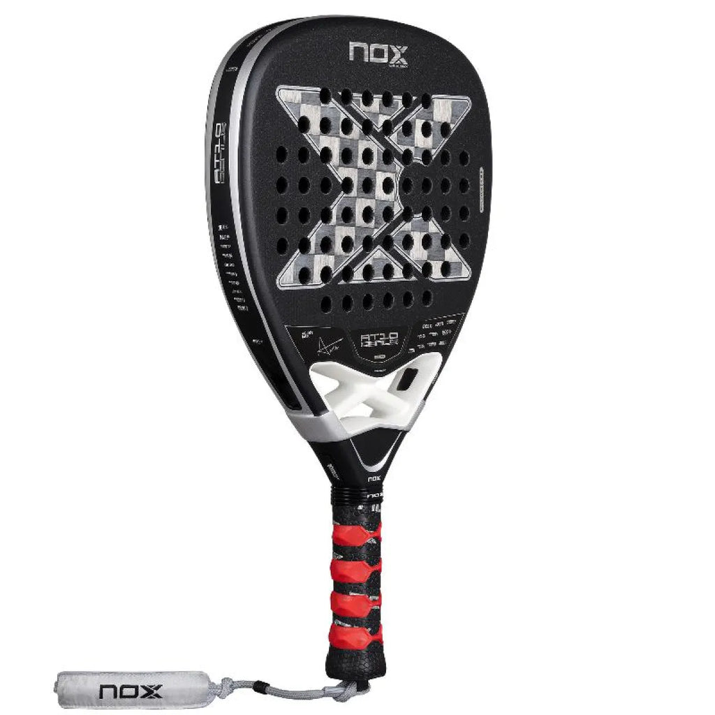 Raquette padel Nox Agustin Tapia AT10 Genius Attack 18K Alum 2026 — vue de profil